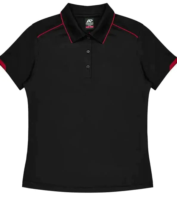 Aussie Pacific Currumbin Lady Polo Shirt 2320  Aussie Pacific BLACK/RED 6